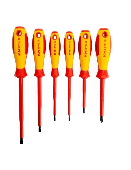 JUEGO DE DESTORNILLADORES VDE 6 PIEZAS KNIPEX 00 20 12V02