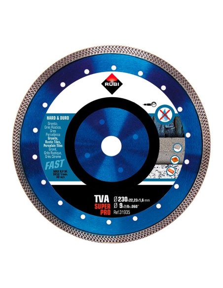 DISCO DE DIAMANTE TVA Ø230mm SUPERPRO R31935 RUBI