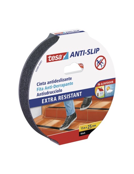 E3/47271 CINTAS ANTIDESLIZANTES 15m x 25mm NEGRA 55589 TESA