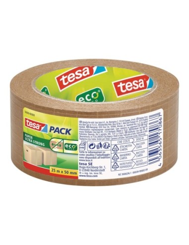 E3/47275 PACK 6 TESAPACK PAPER CON FILAMENTOS MARRON 25m x 50mm