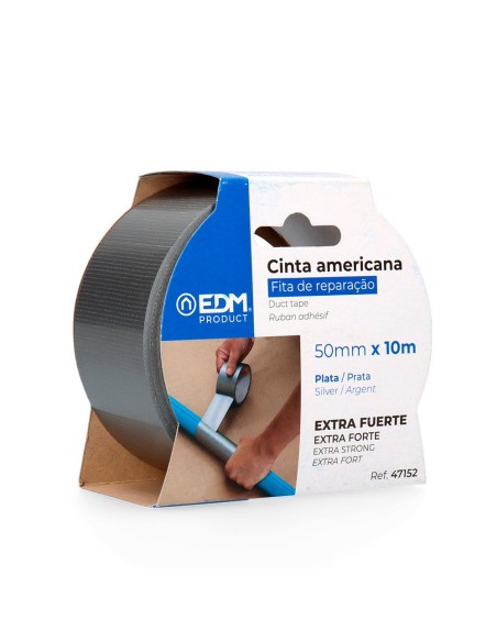 E3/47152 CINTA MULTIUSO AMERICANA 10Mx50MM GRIS EDM