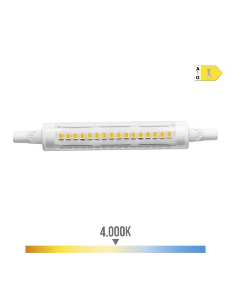 BOMBILLA LINEAL LED 118mm R7s 9W 1100lm 4000K LUZ DIA  Ø15x118cm EDM