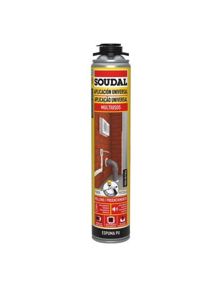 E3/96423 ESPUMA PISTOLA CLASICA 750ML 115798 SOUDAL