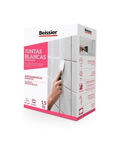 BEISSIER 24935 SELLADOR DE JUNTAS BLANCAS IMPERMEABLES 15KG