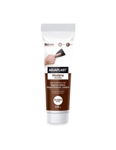 AGUAPLAST 24910 MASILLA PARA MADERA DE COLOR MADERA NEGRO WENGE 125ML