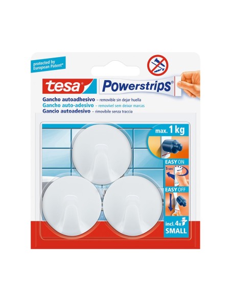 E3/47094 TESA POWERSTRIPS HASTA 1KG CIRCULAR BLANCO 57577