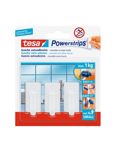 E3/47093 TESA POWERSTRIPS HASTA 1KG CLASSIC BLANCO 57530