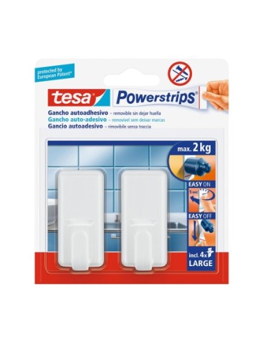 E3/47092 TESA POWERSTRIPS HASTA 2KG CLASSIC BLANCO 58010