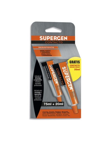 SuperGen contacto 75ml + incoloro 20ml pr 62600