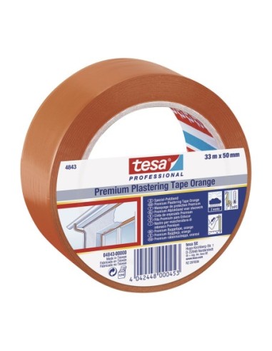 E3/47260 CINTA DE REVOCO PREMIUM. 33m x 50mm NARANJA 4843 TESA