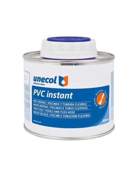 PVC INSTANT BOTE METÁLICO 500ml CON PINCEL A2053 UNECOL