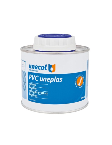 PVC UNEPLAS BOTE METÁLICO 500ml CON PINCEL A2041 UNECOL