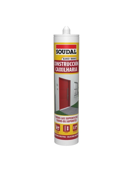 E3/96417 SILICONA CONSTRUCCION NEUTRA BLANCA 290ML 115786 SOUDAL