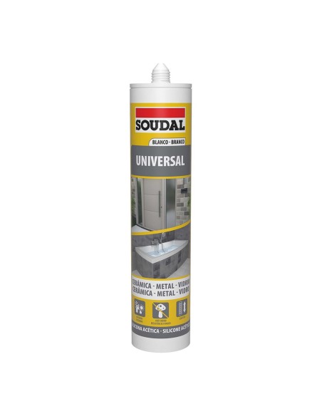 E3/96411 SILICONA UNIVERSAL BLANCA 280ML 103184 SOUDAL