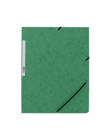 CARPETA GOMAS KF02167 CARTÓN VERDE CON SOLAPAS DIN A4 Q-CONNECT