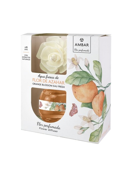 AMBIENTADOR AMBAR FLOR DIFUSORA AGUA FRESCA AZAHAR 60ML