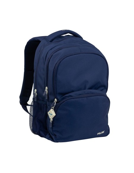 MOCHILA ESCOLAR 4 CREMALLERAS (25L) SERIE 1918 AZUL MARINO MILAN