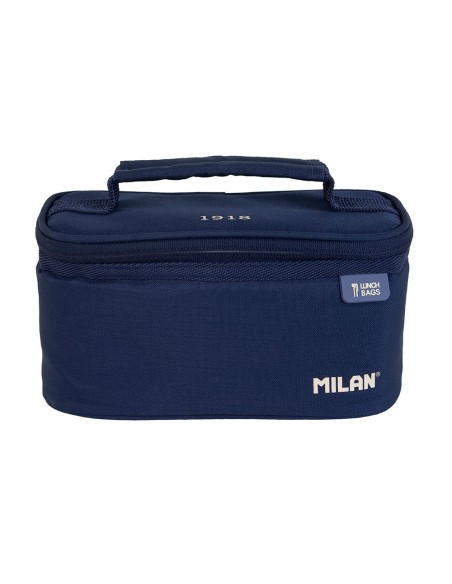 BOLSA ISOTÉRMICA PORTA ALIMENTOS PEQUEÑA CON 1 RECIPIENTE (15L) SERIE 1918 AZUL MARINO MILAN