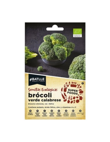 SOBRE DE SEMILLAS BROCOLI CALABRESE "SUPER FOODS" ECO 680003BOLS BATLLE