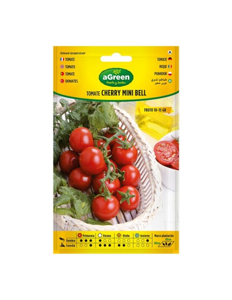 SOBRE DE SEMILLAS DE TOMATE MINI BELL (TIPO CHERRY) 000719BOLSH AGREEN