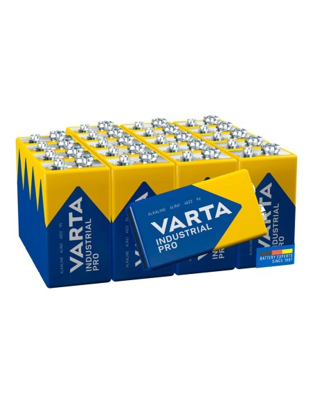 VARTA 38595 PACK 20 PILAS 6 LR61 9V INDUSTRIAL PRO