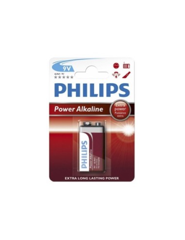 E3/38404 Pila Alkalina Philips 6Lr61 9V (Blister 1 Unid)  265X175X485Mm