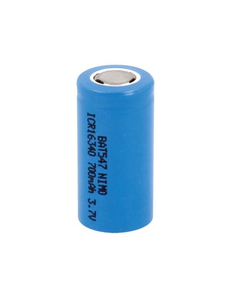 Pila recargable 700mAh 3.7v lc16340 nimo ø16x34mm