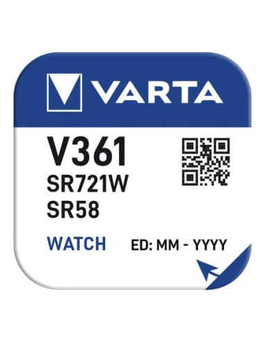 VARTA 38579 MICROPILA BOTÓN V361