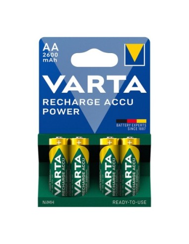 VARTA 38657 PILA RECARGABLE ACCUPOWER AA LR06 2600MAH PACK 4UNI