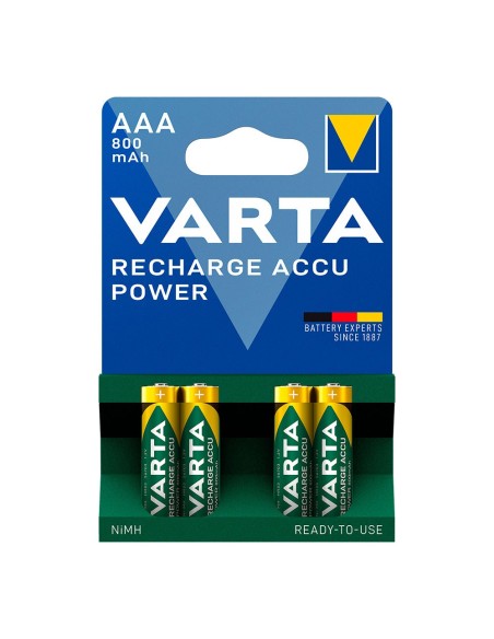 VARTA 38646 PILA RECARGABLE ACCUPOWER AAALR03 800MAH PACK 4UNI