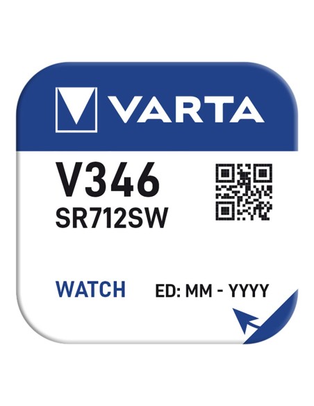 PILA BOTON  SR712SW- V346 VARTA 10 Mah (BLISTER 1 unid.) 079 x 0125mm (Diámetro/alto)