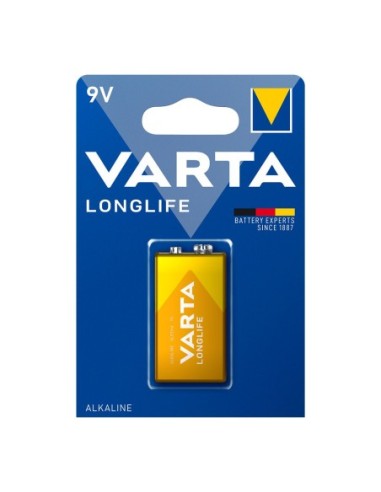 E3/38494 PILA ALCALINA  VARTA 9V - 6LR61 LONGLIFE (BLISTER 1 UNID)  265x175x485mm