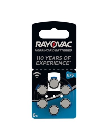 RAYOVAC 38124 MICROPILA AUDIFONO (BLISTER 6 PILAS)  ZA675 DIAMETRO 12MM ALTO 6MM