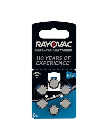 RAYOVAC 38124 MICROPILA AUDIFONO (BLISTER 6 PILAS)  ZA675 DIAMETRO 12MM ALTO 6MM