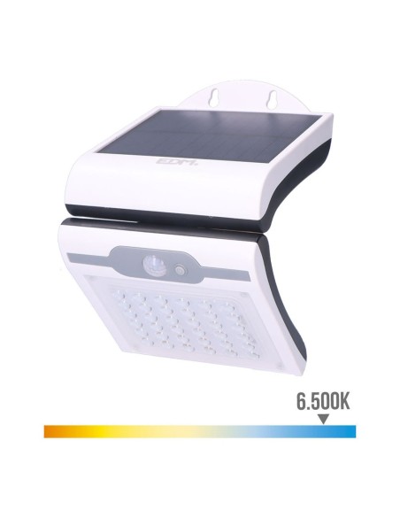 APLIQUE SOLAR 2W 220Lm 6.500K CON SENSOR COLOR BLANCO EDM