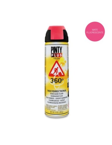 E3/96801 Pintura En Spray Pintyplus Tech 650Cc Marcador 360º Rojo T107