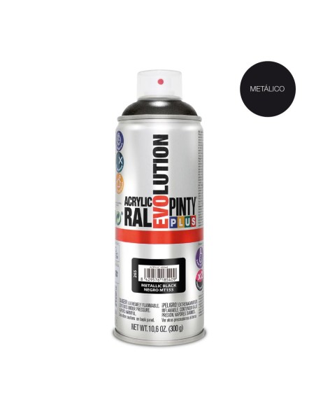 E3/96992 Pintura En Spray Pintyplus Evolution Metalizada 520Cc Negro Mt153