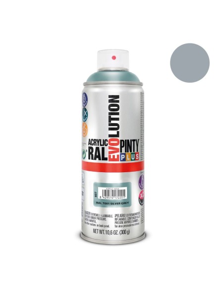 E3/96827 Pintura En Spray Pintyplus Evolution 520Cc Ral 7001 Gris Plata