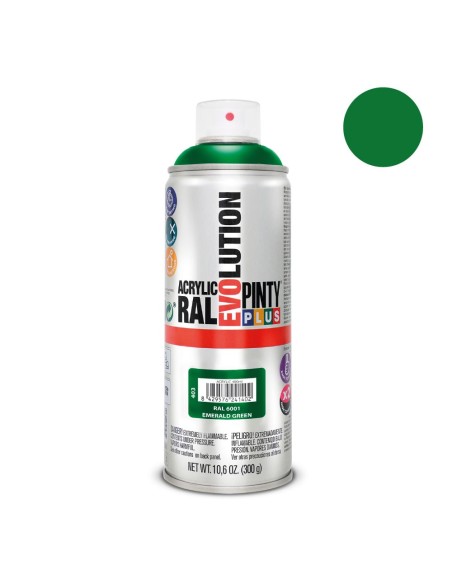 E3/96807 Pintura En Spray Pintyplus Evolution 520Cc Ral 6001 Verde Esmeralda