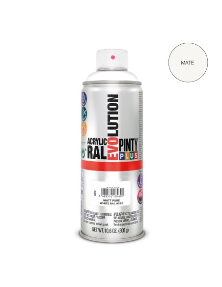 E3/96840 Pintura En Spray Pintyplus Evolution 520Cc Ral 9010 Blanco Puro