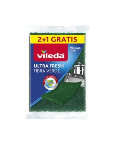 VILEDA 77694 FIBRA VERDE ULTRA FRESH 2+1