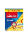 VILEDA 77615 BAYETA AMARILLA SUAVE 2+1 30% MICROFIBRA