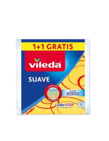 VILEDA 77614 BAYETA AMARILLA SUAVE 1+1