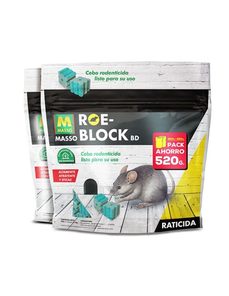 E3/06343 RATICIDA ROE-BLOCK 260g+260g  231535 MASSÓ