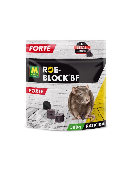 E3/06576 RATICIDA ROE-BLOCK FORTE BF 300g  231627 MASSÓ