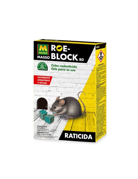 E3/06342 RATICIDA ROE-BLOCK PLUS 260g  231534 MASSÓ