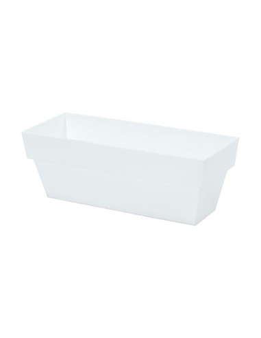 E3/90560 JARDINERA LIMITED 10x25cm BLANCO PLASTIKEN