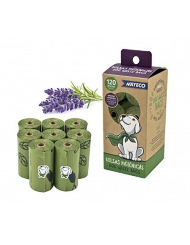 E3/06999 PACK 8 ROLLOS DE BOLSAS HIGIENICAS AROMA LAVANDA NAYECO