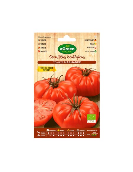 E3/06431 SOBRE SEMILLAS ECO TOMATE MARMADE RAF AGREEN