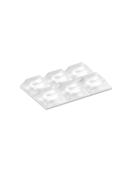 E3/66681 GOTA AUTOADHESIVA PROTECTORA 205X205X76 MM (BLISTER 6 UNI) INOFIXCOLGADOR SOBREPUERTA BLANCO BLISTER  INOFIX